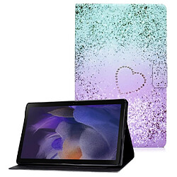 Etui en PU fermeture magnétique avec porte-cartes Forme de coeur pour votre Samsung Galaxy Tab A8 (2021) SM-X200/SM-X205