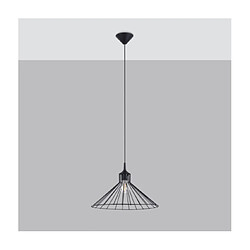 Luminaire Center Suspension Eda Acier Noir