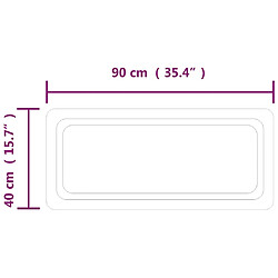 Acheter vidaXL Miroir de salle de bain à LED 90x40 cm