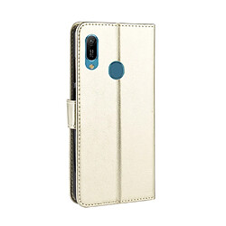 Avis Wewoo Housse Coque Étui en cuir à rabat horizontal rétro Crazy Horse Texture pour Huawei Y6 2019avec support et fentes cartes et cadre photo or