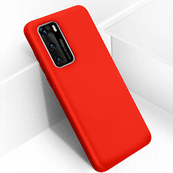 Avizar Coque Huawei P40 Silicone Semi-rigide Finition Soft Touch Rouge