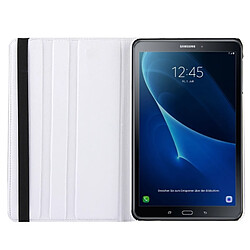 Wewoo Housse Étui blanc pour Samsung Galaxy Tab Une 10.1 / T580 Litchi Texture horizontale Flip 360 degrés rotation en cuir avec support pas cher