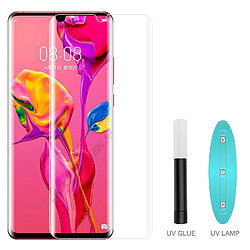 Wewoo Film de verre trempé plein écran de colle UV pleine courbe pour Huawei P20 Lite