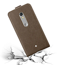 Acheter Cadorabo Coque Motorola MOTO X PLAY Etui en Marron