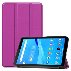 Etui en PU peau de litch avec support tri-pliure rose pour votre Lenovo Tab M7 TB-7305