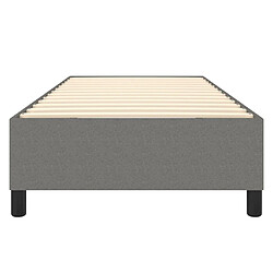 Acheter vidaXL Cadre de lit sans matelas gris foncé 100x200 cm tissu