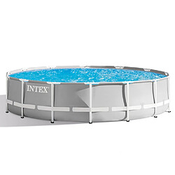 Intex Piscine tubulaire ronde prism frame Ø 4.27 x 1.07 m 