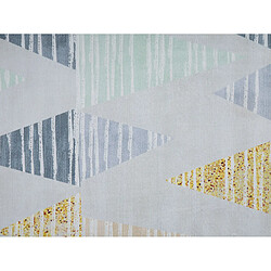 Beliani Tapis 230 x 160 cm gris et jaune YAYLA pas cher