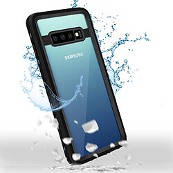 Coque Samsung Galaxy S10 Bi-matière Waterproof 2m Film Écran Redpepper noir