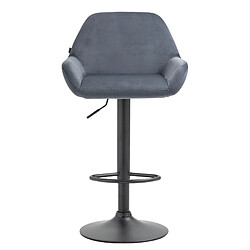 Non Tabouret de bar Braga velours noir