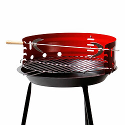 Acheter Barbecue Portable Aktive Bois Fer 37,5 x 70 x 38,5 cm (4 Unités) Rouge