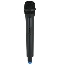 Avis Accessoires de microphone sans fil en plastique classique faux jouet micro de poche bleu