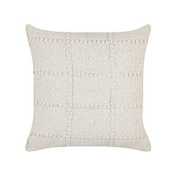 Beliani Coussin IXORA Coton 45 x 45 cm Géométrique Beige