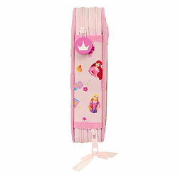 Plumier double Princesses Disney Summer adventures Rose 12.5 x 19.5 x 4 cm (28 Pièces) pas cher