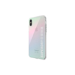 Superdry Coque pour Apple iPhone X / XS Collection Snap Case Clear en TPU Transparent