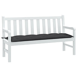 vidaXL Coussin de banc de jardin anthracite mélangé 150x50x7 cm tissu