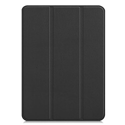 Wewoo Housse Étui Coque en cuir PU à rabat horizontal Custer Texture pour iPad Pro12,9 pouces 2018avec support triple rabattable et fonction veille / réveil noir