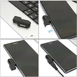 GUPBOO Adaptateur micro USB magnétique pour Sony Xperia Z1 Z2 Z3,JL1475 pas cher