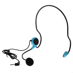 Avis Casque filaire de 3,5 mm Microphone studio studio condensateur 1m bleu