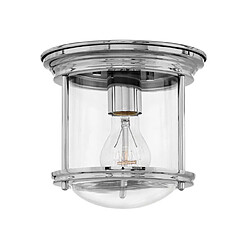 Elstead Lighting Plafonnier Salle de bains Hinkley Verre transparent,acier Chrome, verre transparent