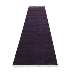 Avis Vidal Tapis de couloir en laine 406x81 Violet Darya