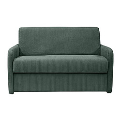 Vente-Unique Fauteuil convertible express en velours côtelé vert - Couchage 100 cm - NADOA