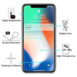 Little Boutik Protection écran pour iPhone X / iPhone 10, Verre Trempé Ultra Clair et Résistant Film Protecteur D'écran en Verre Tempéré, Haute Transparence et Ultra Slim Dureté 9H