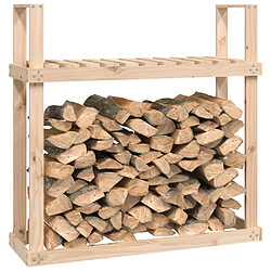 Avis vidaXL Support pour bois de chauffage 110x35x108,5 cm Bois de pin