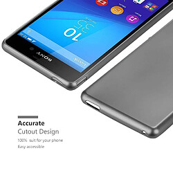 Cadorabo Coque Sony Xperia M4 AQUA Etui en Gris pas cher