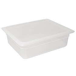 Lot de 4 Bacs Plastique Alimentaire avec Couvercle GN 1/2 150 mm - Vogue