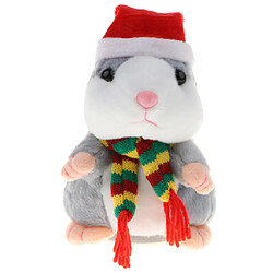 18cm hamster parlant peluche électrique enfants jouet interactif cadeau gris 3