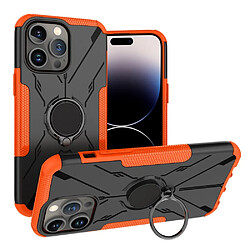 Coque en TPU anti-chocs avec béquille pour votre iPhone 14 Pro Max - orange