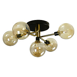 Autres Temps ZMH Chandelier Globe en verre Luminaires de salon