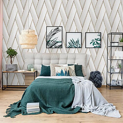 Acheter DUTCH WALLCOVERINGS Papier peint Geometric Blanc et doré