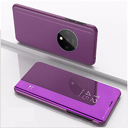 Wewoo Housse Coque Pour One Plus 7T Etui à rabat horizontal en cuir avec support et étui téléphone portable violet