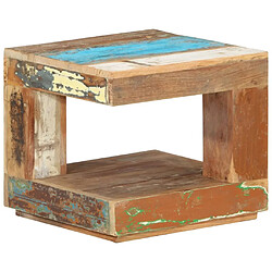 vidaXL Table basse 45x45x40 cm Bois de récupération massif