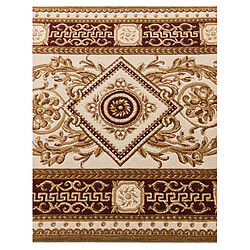 Vidal Tapis de couloir en laine 201x81 brun Darya pas cher