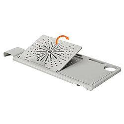 NEWTRAL LAPD, Poste de travail amovible, Panneau de table amovible, pour chaise ergonomique MagicH-BP/MagicH-BPro – Gris