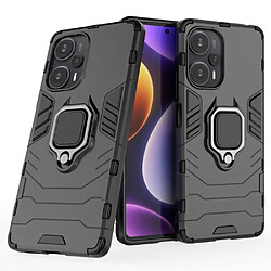 Htdmobiles Coque pour Xiaomi Poco F5 5G / Redmi Note 12 Turbo - housse etui rigide anti choc + film ecran - NOIR