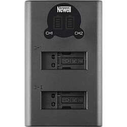 Newell Chargeur DL-USB-C Compatible avec Piles Newell et Remplacement avec écran USB Affichage LED Compact pour Les Voyages à la Maison Petite Taille