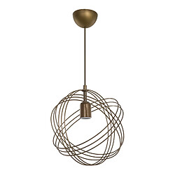 Helloshop26 Lustre lampe lumière suspendu suspension hove en métal 75 cm E27 bronze patiné 03_0007509