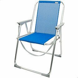 Chaise Pliante Aktive Gomera Bleu 44 x 76 x 45 cm (4 Unités)