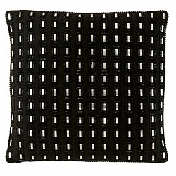 Paris Prix Coussin Déco Miroir Rectangulaire 45x45cm Noir