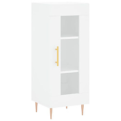 Acheter vidaXL Buffet haut Blanc 34,5x34x180 cm Bois d'ingénierie