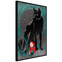 Paris Prix Affiche Murale Encadrée Bad Wolf 20 x 30 cm Noir