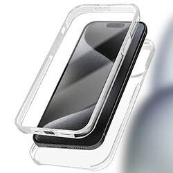 Acheter Avizar Coque Intégrale pour iPhone 15 Pro Max Arrière Rigide et Avant Souple Transparent