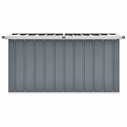 Avis Helloshop26 Coffre boîte meuble de jardin rangement 129 x 67 x 65 cm gris 02_0013082