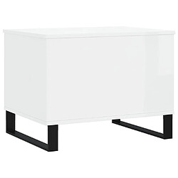 Acheter vidaXL Table basse Blanc brillant 60x44,5x45 cm Bois d'ingénierie