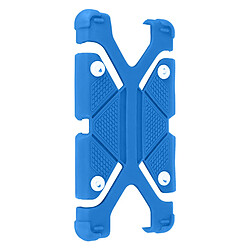 Avizar Coque smartphone 3.8 à 4.7 pouces Universel Bumper Silicone bleu Mode Support