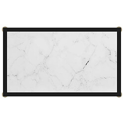 Avis vidaXL Table console Blanc 60x35x75 cm Verre trempé